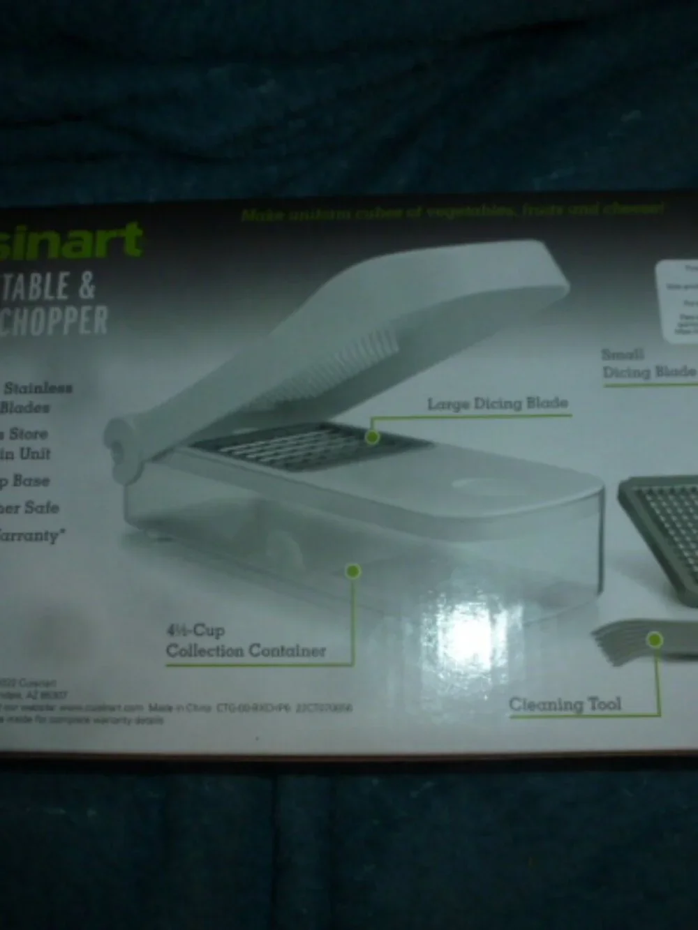 Cuisinart Vegetable & Fruit Chopper – Large & Small Dice – 4.5 Cup Container NEW